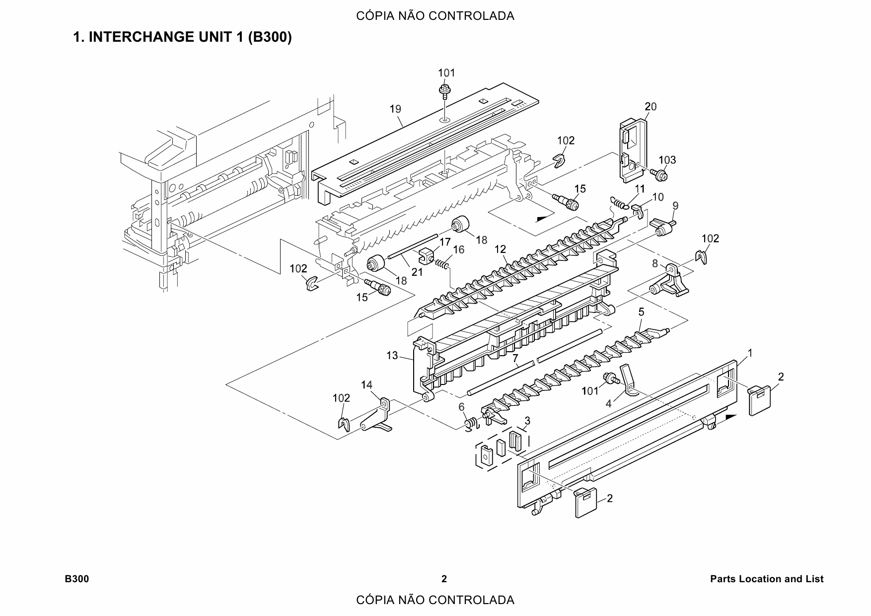 RICOH Options B300 INTERCHANGE-UNIT-TYPE-270 Parts Catalog PDF download-3